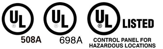 A picture of two different electrical labels.