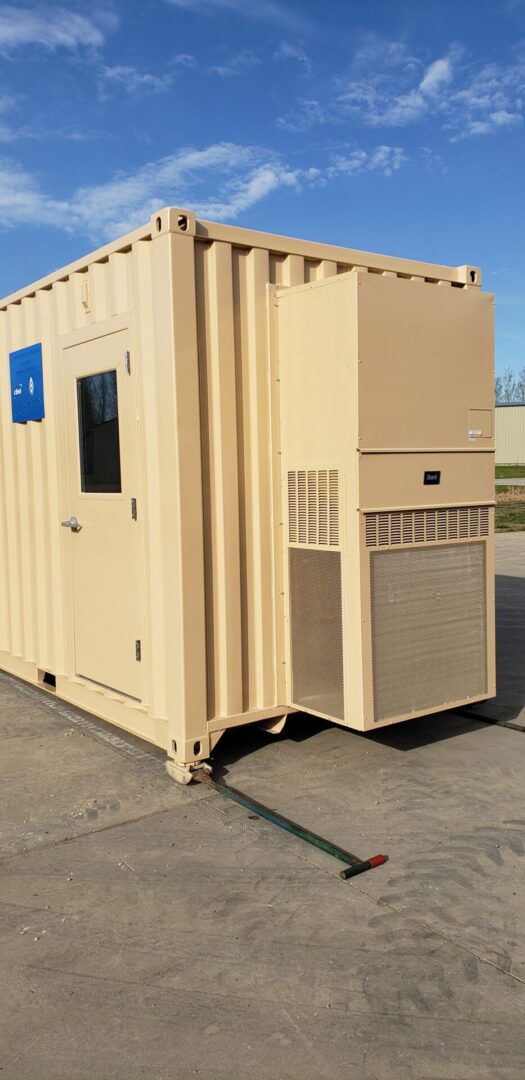 Custom fabricated control house.