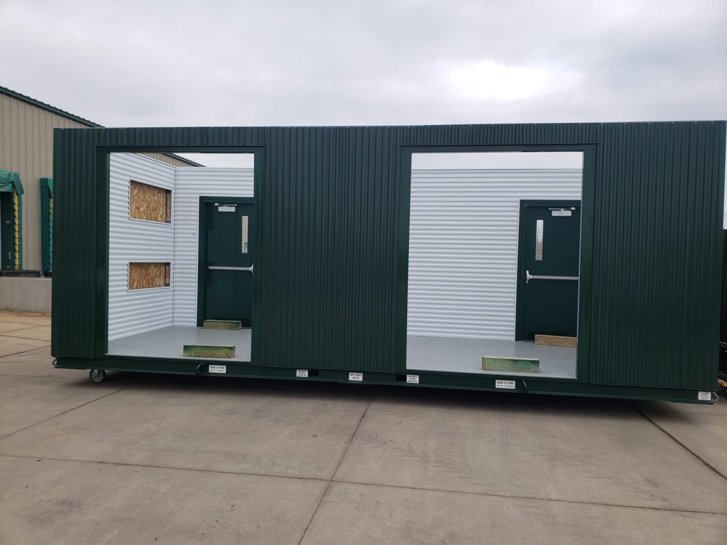 A control building outside of the Grand Forks, North Dakota location.