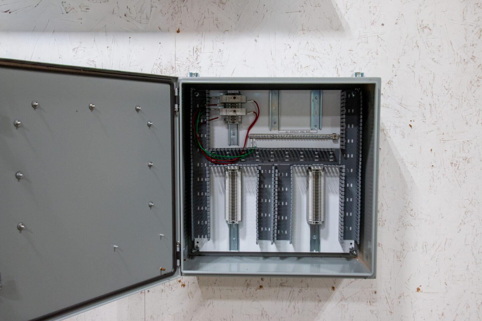 A UL-certified panel being built.