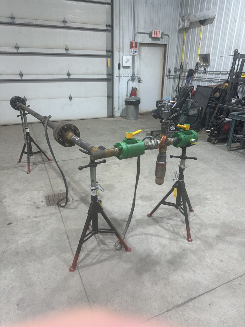 High pressure flow line welding.