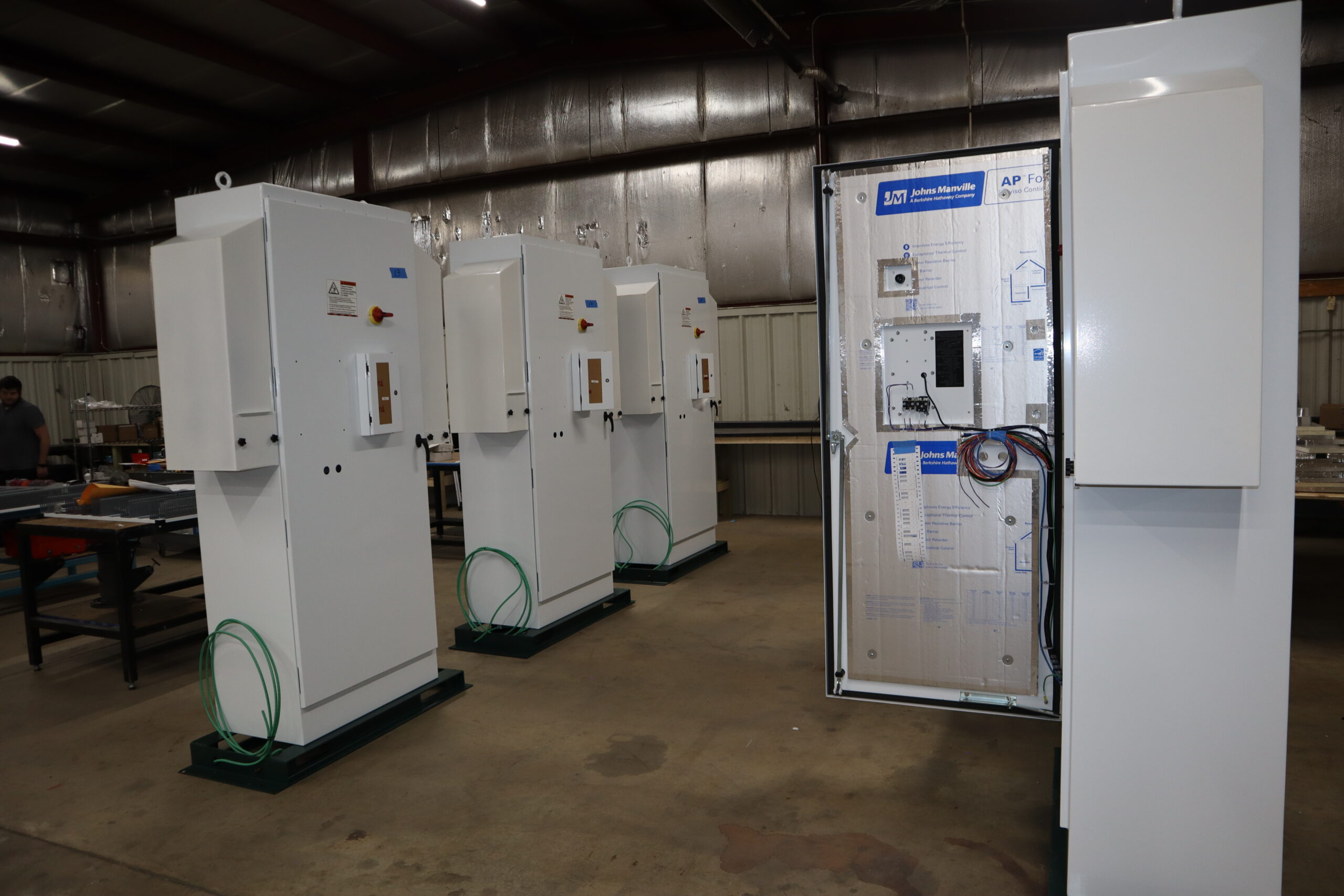 Pump, VFD, and motor control panels for oilfield operations