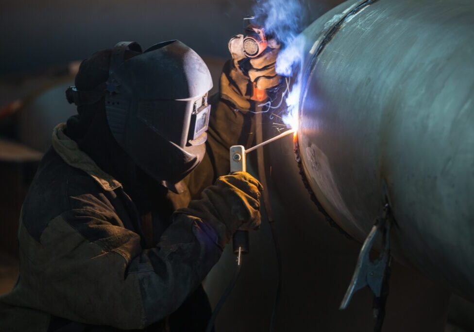 r stamp welding inspection on pressure vessel